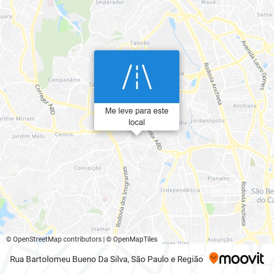 Rua Bartolomeu Bueno Da Silva mapa