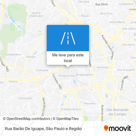 Rua Barão De Iguape mapa