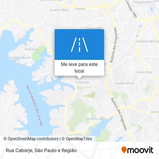 Rua Caborje mapa