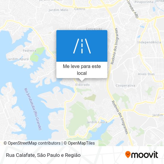Rua Calafate mapa