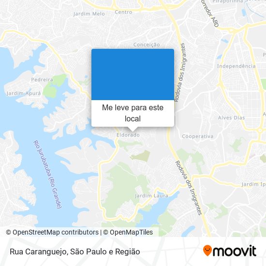 Rua Caranguejo mapa