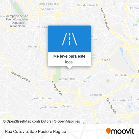 Rua Cotovia mapa