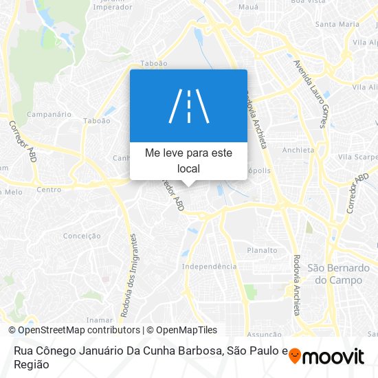 Rua Cônego Januário Da Cunha Barbosa mapa