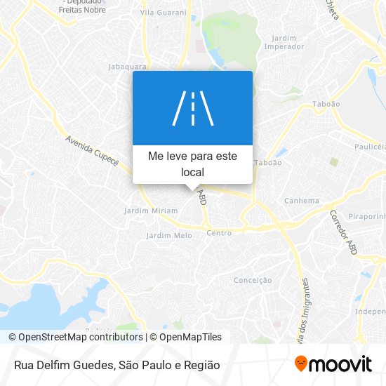 Rua Delfim Guedes mapa