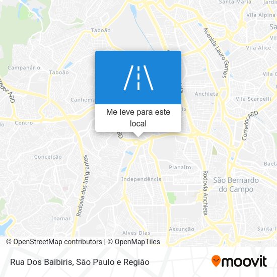 Rua Dos Baibiris mapa