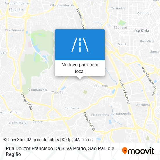 Rua Doutor Francisco Da Silva Prado mapa