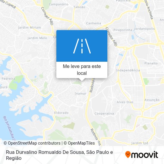 Rua Durvalino Romualdo De Sousa mapa