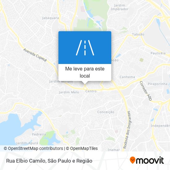 Rua Elbio Camilo mapa