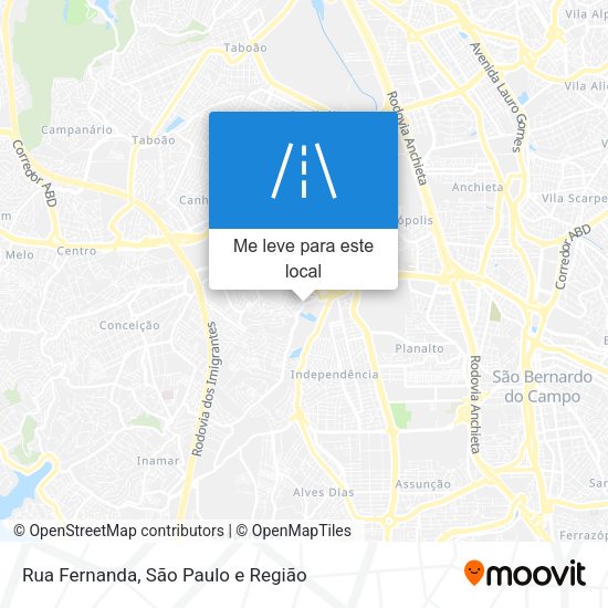 Rua Fernanda mapa