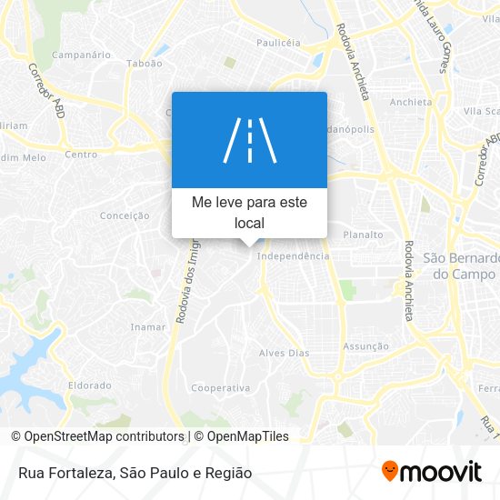 Rua Fortaleza mapa