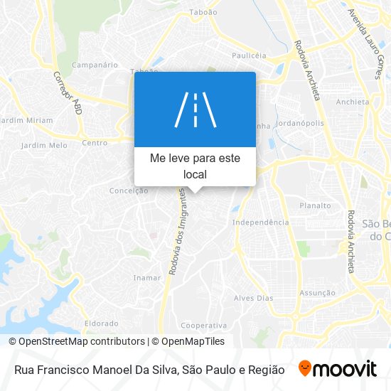 Rua Francisco Manoel Da Silva mapa