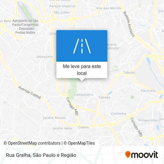 Rua Gralha mapa