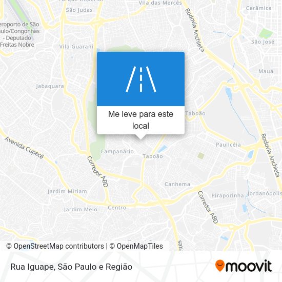 Rua Iguape mapa