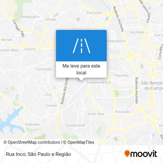 Rua Inco mapa