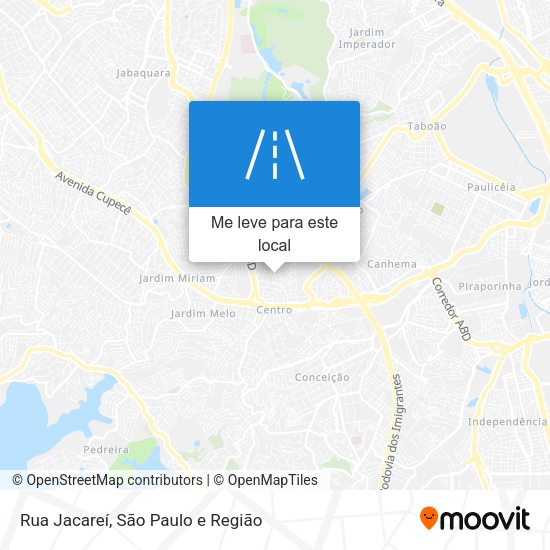 Rua Jacareí mapa
