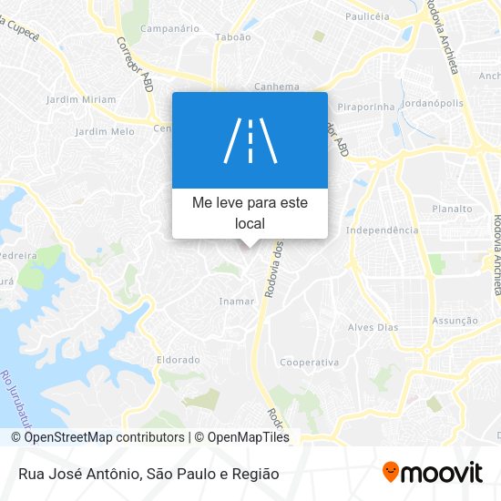 Rua José Antônio mapa