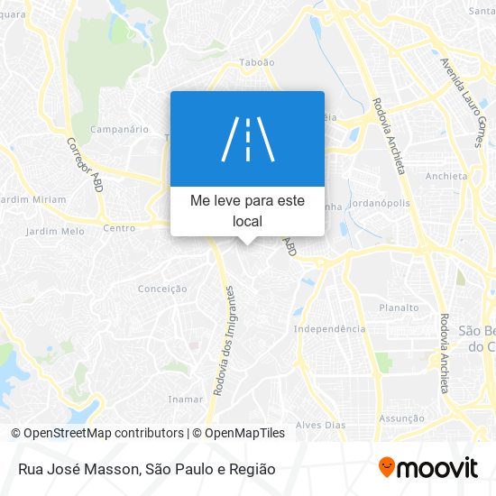 Rua José Masson mapa