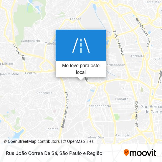 Rua João Correa De Sá mapa