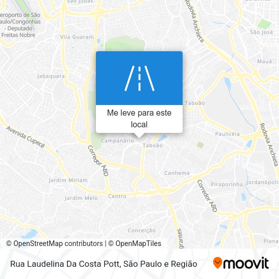 Rua Laudelina Da Costa Pott mapa