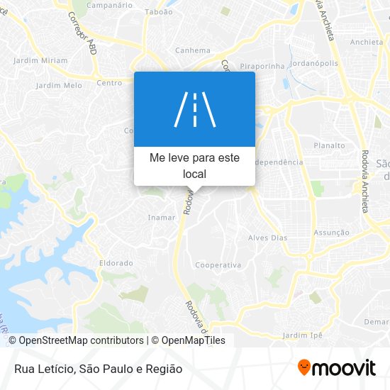 Rua Letício mapa