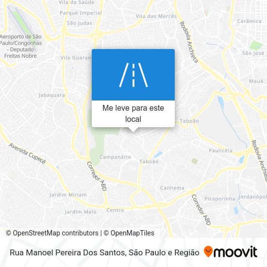 Rua Manoel Pereira Dos Santos mapa
