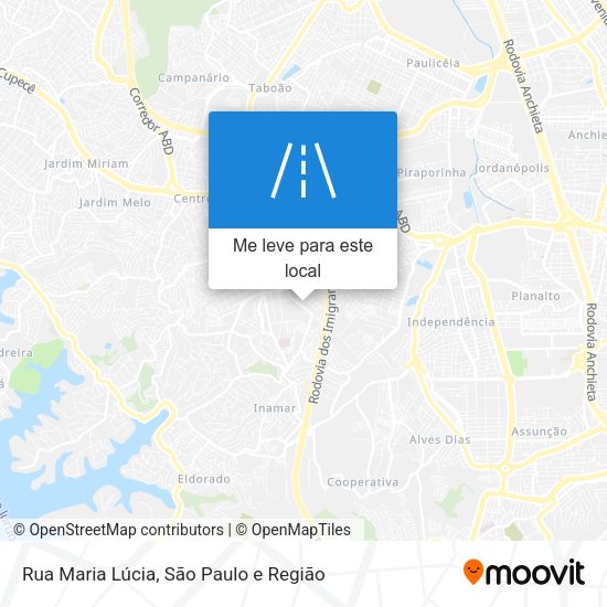 Rua Maria Lúcia mapa