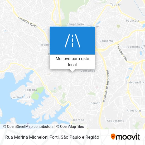 Rua Marina Micheloni Forti mapa