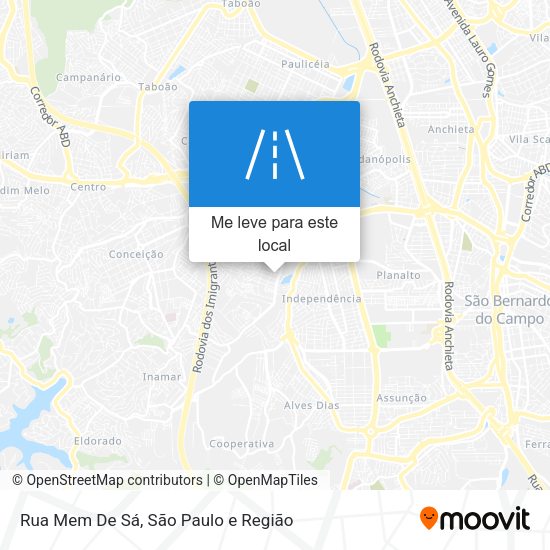 Rua Mem De Sá mapa