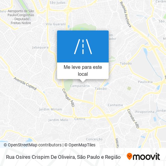 Rua Osíres Crispim De Oliveira mapa