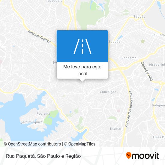 Rua Paquetá mapa
