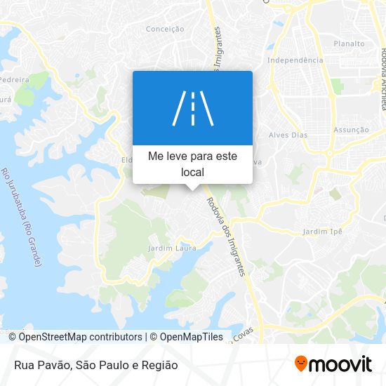Rua Pavão mapa