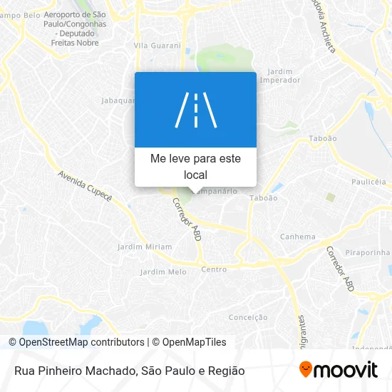Rua Pinheiro Machado mapa