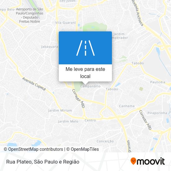 Rua Plateo mapa