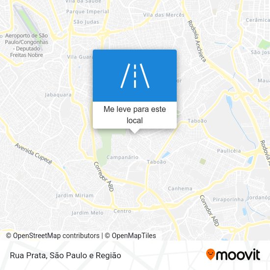 Rua Prata mapa