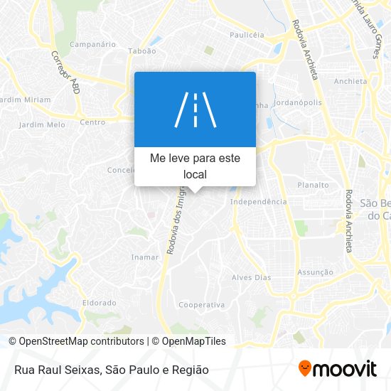 Rua Raul Seixas mapa