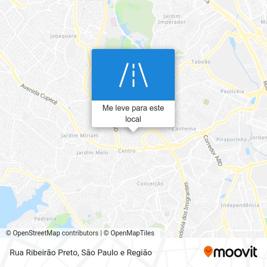 Rua Ribeirão Preto mapa