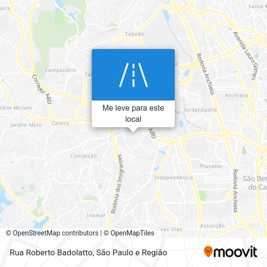 Rua Roberto Badolatto mapa