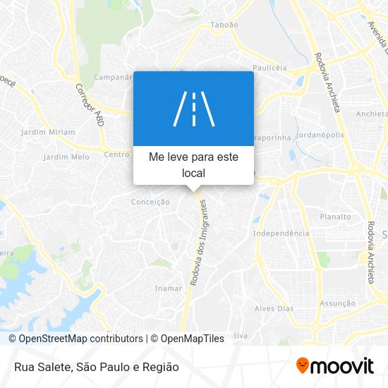 Rua Salete mapa