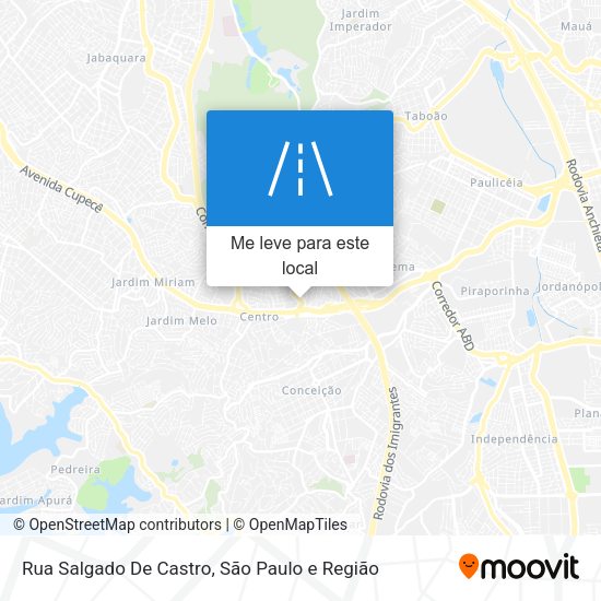 Rua Salgado De Castro mapa