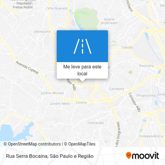 Rua Serra Bocaina mapa