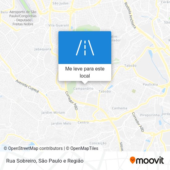 Rua Sobreiro mapa