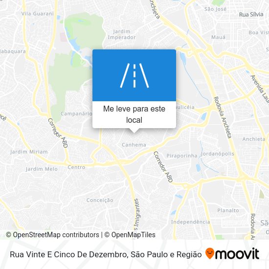 Rua Vinte E Cinco De Dezembro mapa