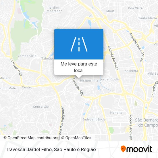Travessa Jardel Filho mapa