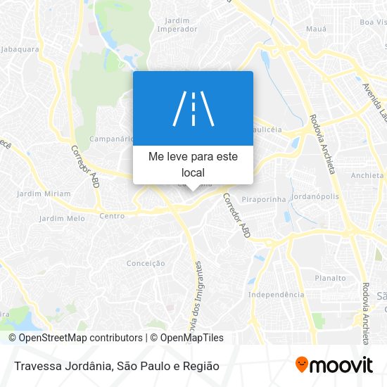 Travessa Jordânia mapa