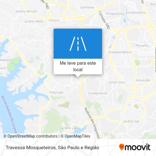 Travessa Mosqueteiros mapa