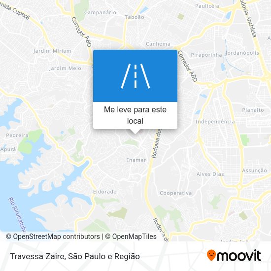 Travessa Zaire mapa