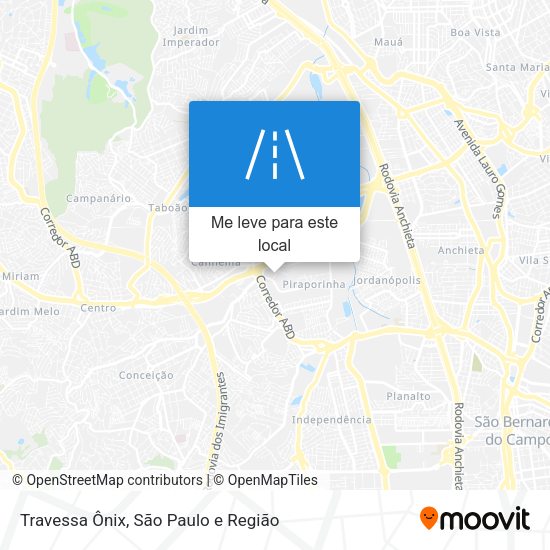 Travessa Ônix mapa