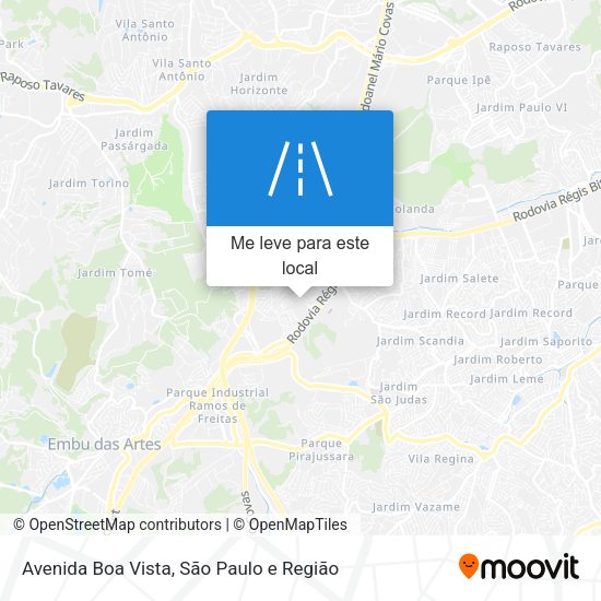 Avenida Boa Vista mapa