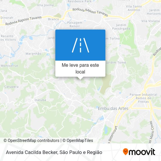 Avenida Cacilda Becker mapa