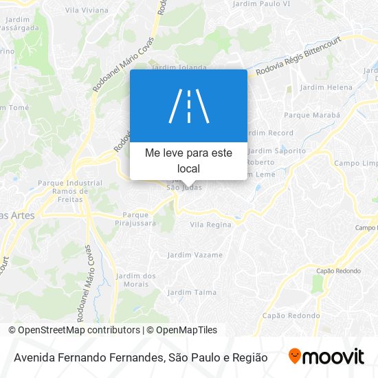 Avenida Fernando Fernandes mapa